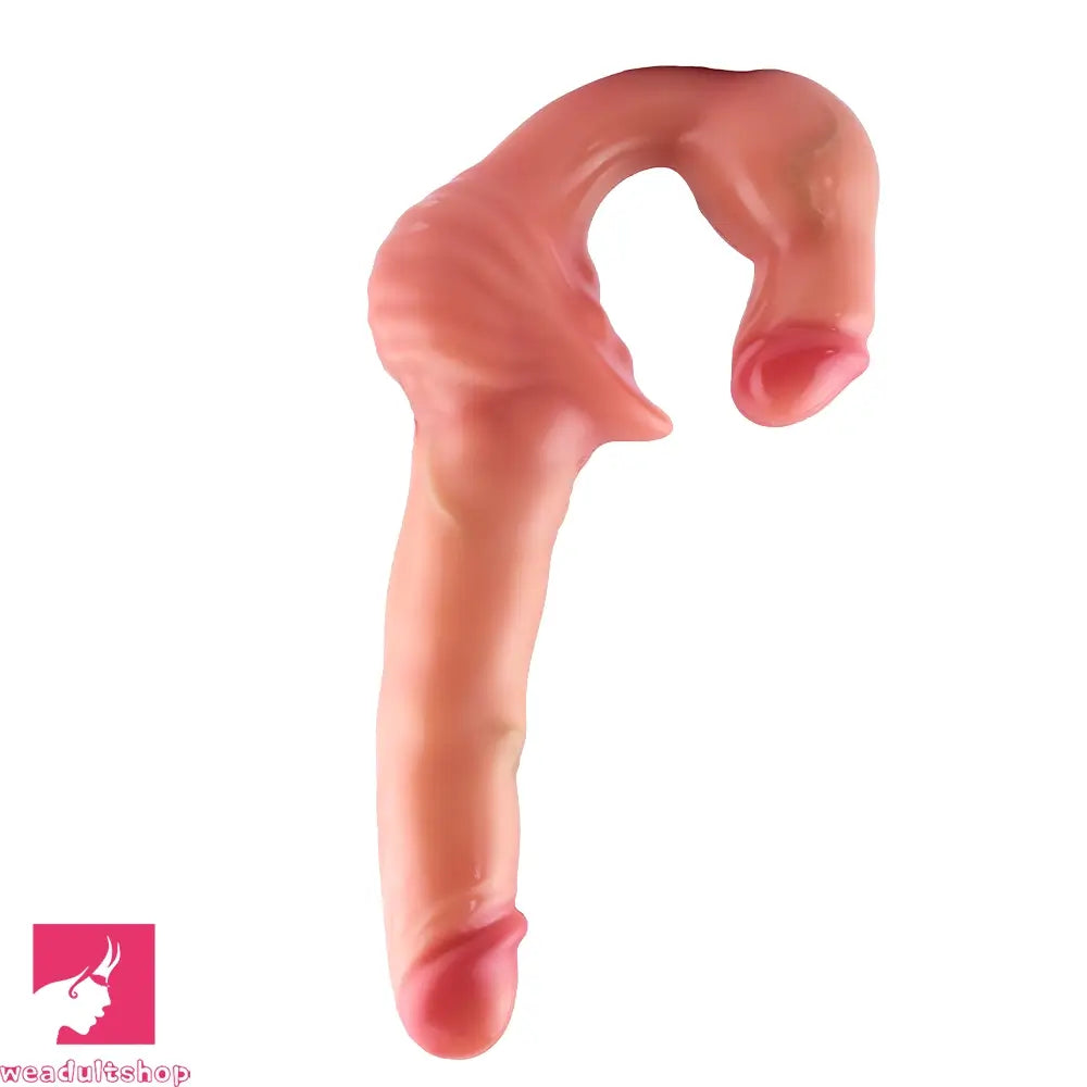 10.8in Strapless Silicone Large Soft Double Sided Strapon Dildo For Sex