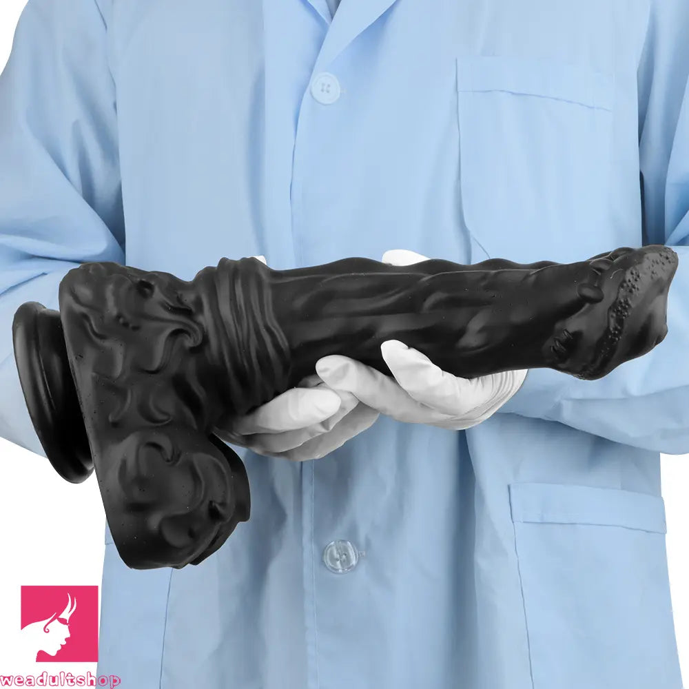 10.62in 13.18in New Black Horse Dildo Soft Thick Silicone Dildo Cock