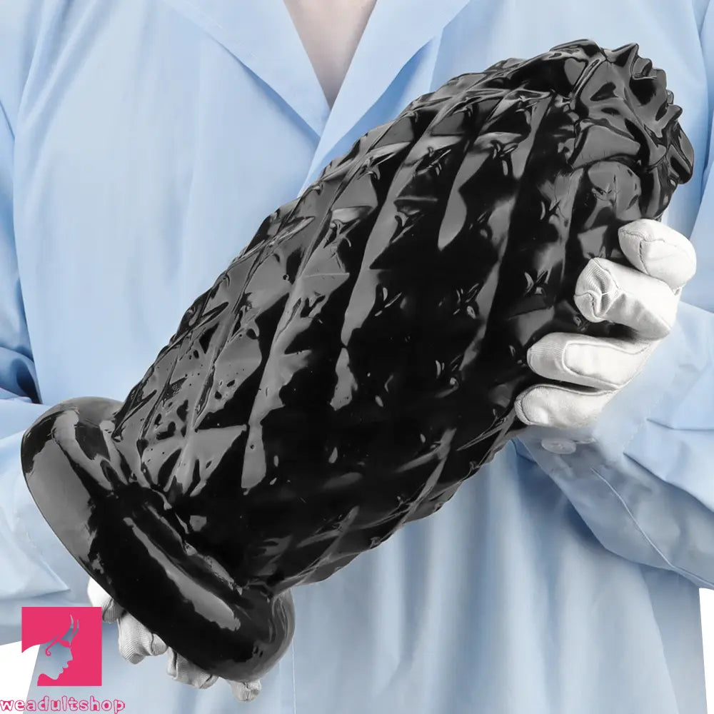 8.26in 10.03in 11.81in Black Big Pineapple Penis PVC Thick Anal Cock Dildo