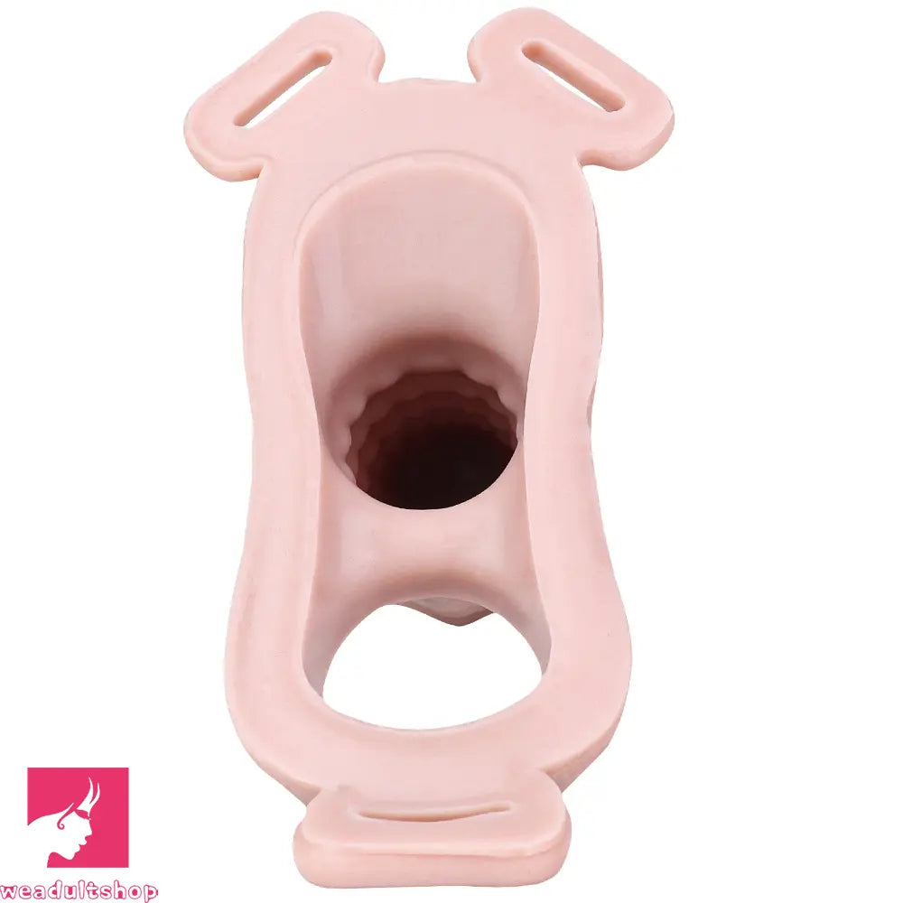 6.41in Lifelike Uncut Strap on Penis Extender Cock Sleeve Dildo For Clit