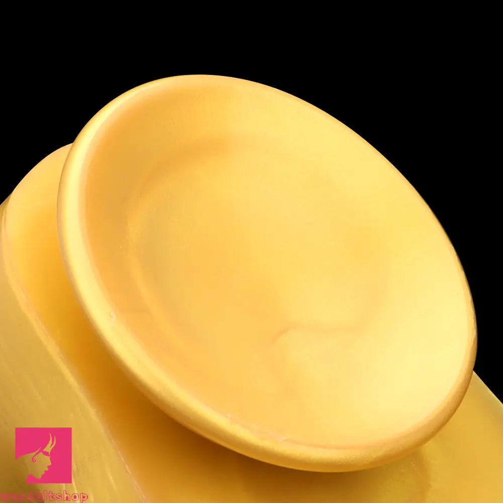 12.2in 13.38in Golden Liquid Silicone Giant Caterpillar Anal Thick Cock Dildo