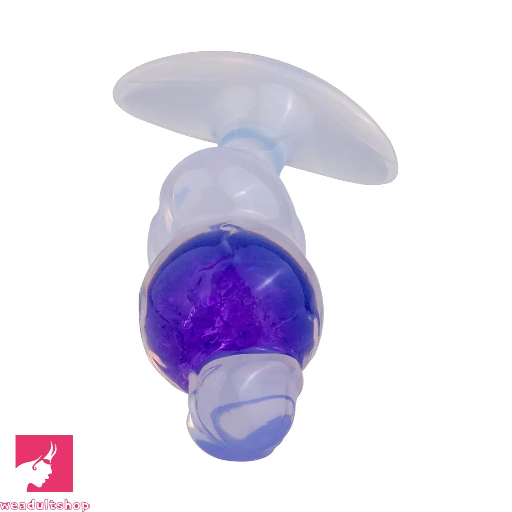 4.92in Silicone Anal Plug Dildo Realistic Design Masturbation Aid Toy