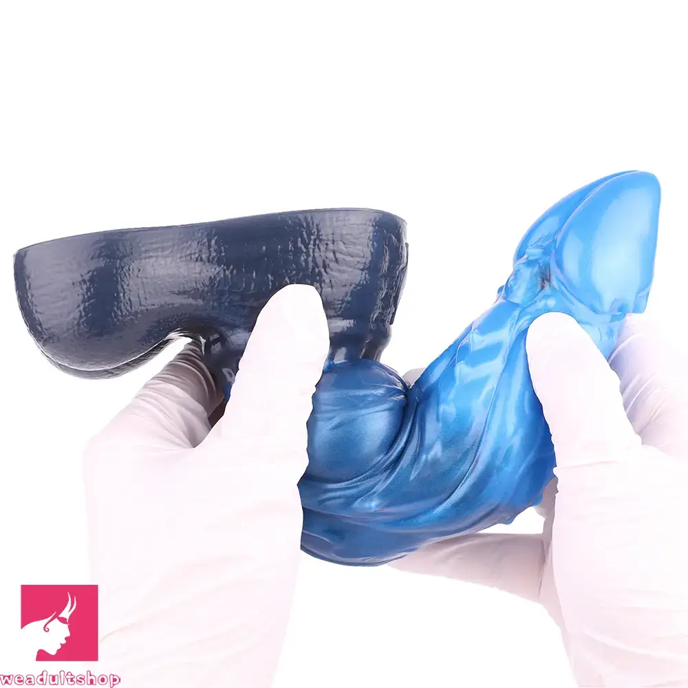 8.22in Dual Density Silicone Monster Knot Dildo Ultra Soft Penis Love Cock