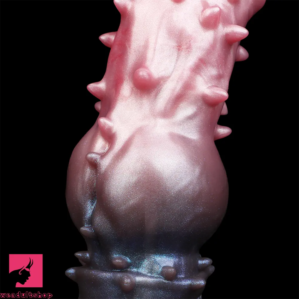 7.48in Spiked Fantasy Penis Sleeve With Cock Ring Dildo For Intimation