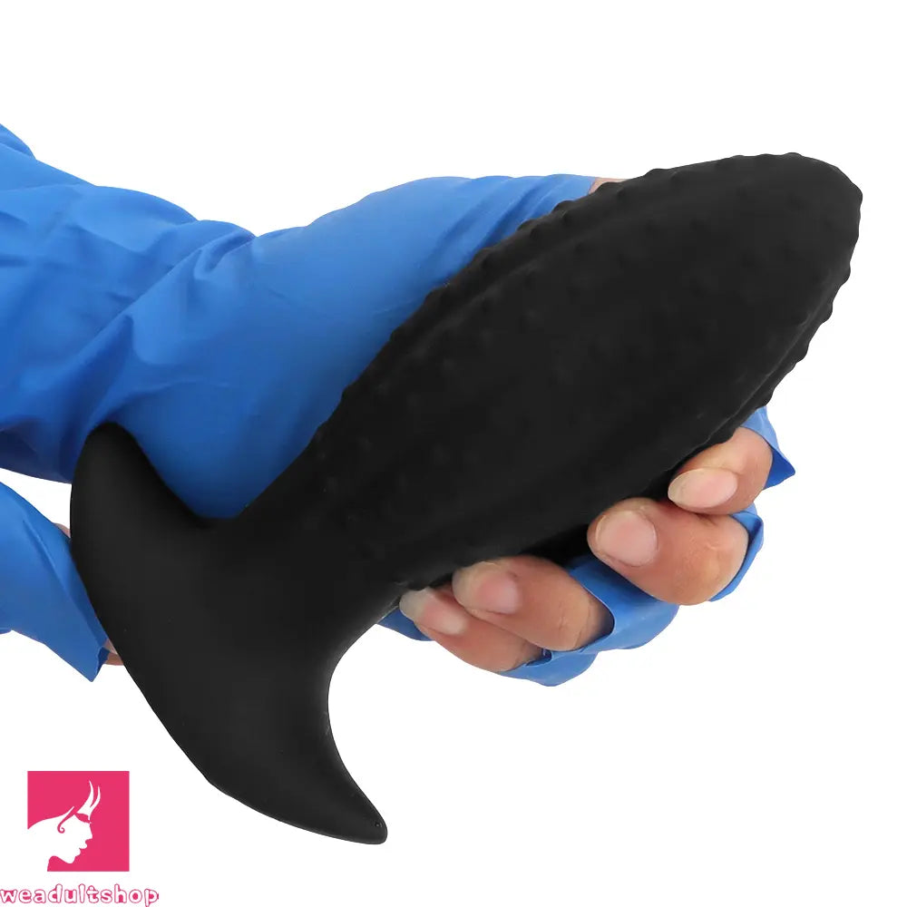 4.52in 5.7in 7.08in Black Bodysafe Ultra-silicone Small Anal Plug Cock Dildo