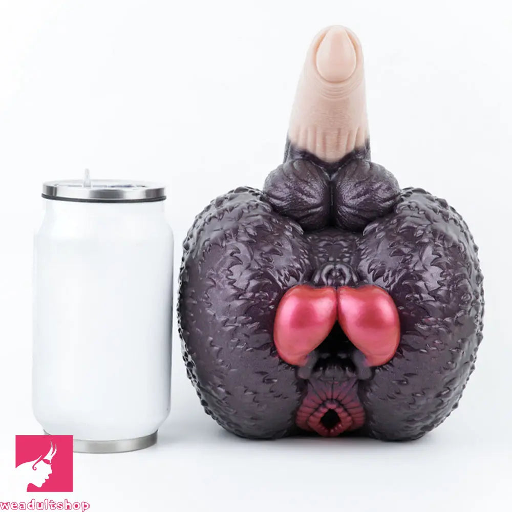 8.26in Dog Fantasy Silicone Dildo With Masturbator G-Spot Sensory Love