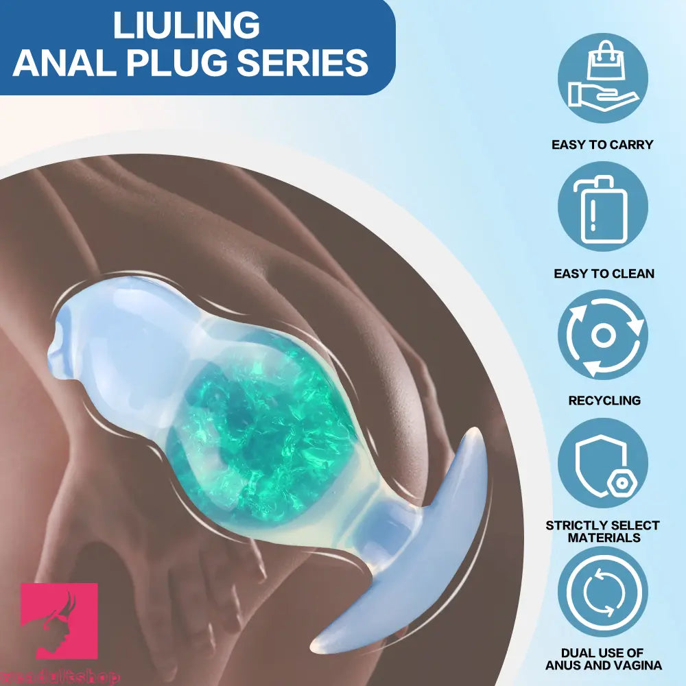 5.12in Anchor Silicone Ball Butt Plug Dildo For Anal Masturbation Expansion