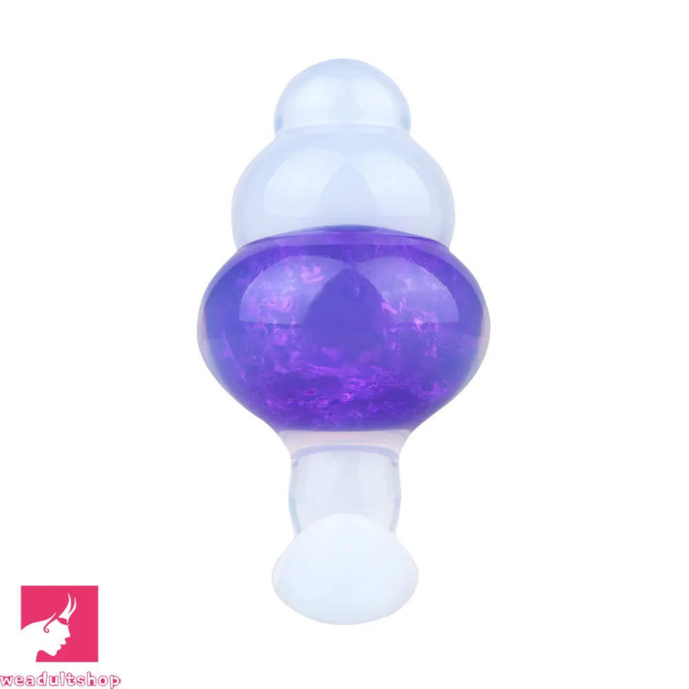 4.53in Luminous Silicone Anal Beads Dildo Anal Love Toy For Women Clit