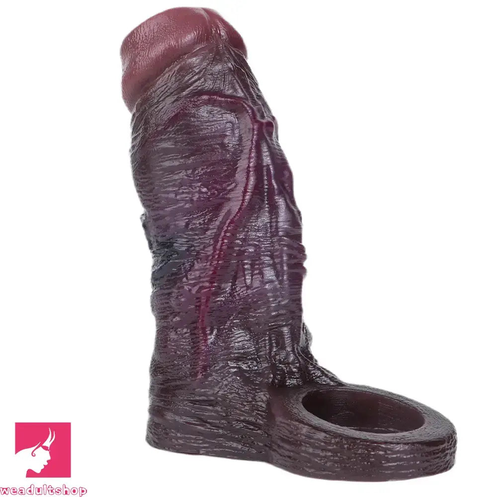 3.94in 4.61in 5.87in 6.5in Real Silicone Cock Sleeve Dildo Adult Cock Toy