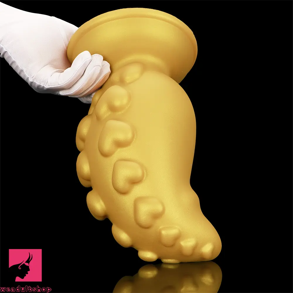 5.31in 6.88in 8.46in 10.62in Heart Anal Plug Dildo Prostate Massage Butt Toy