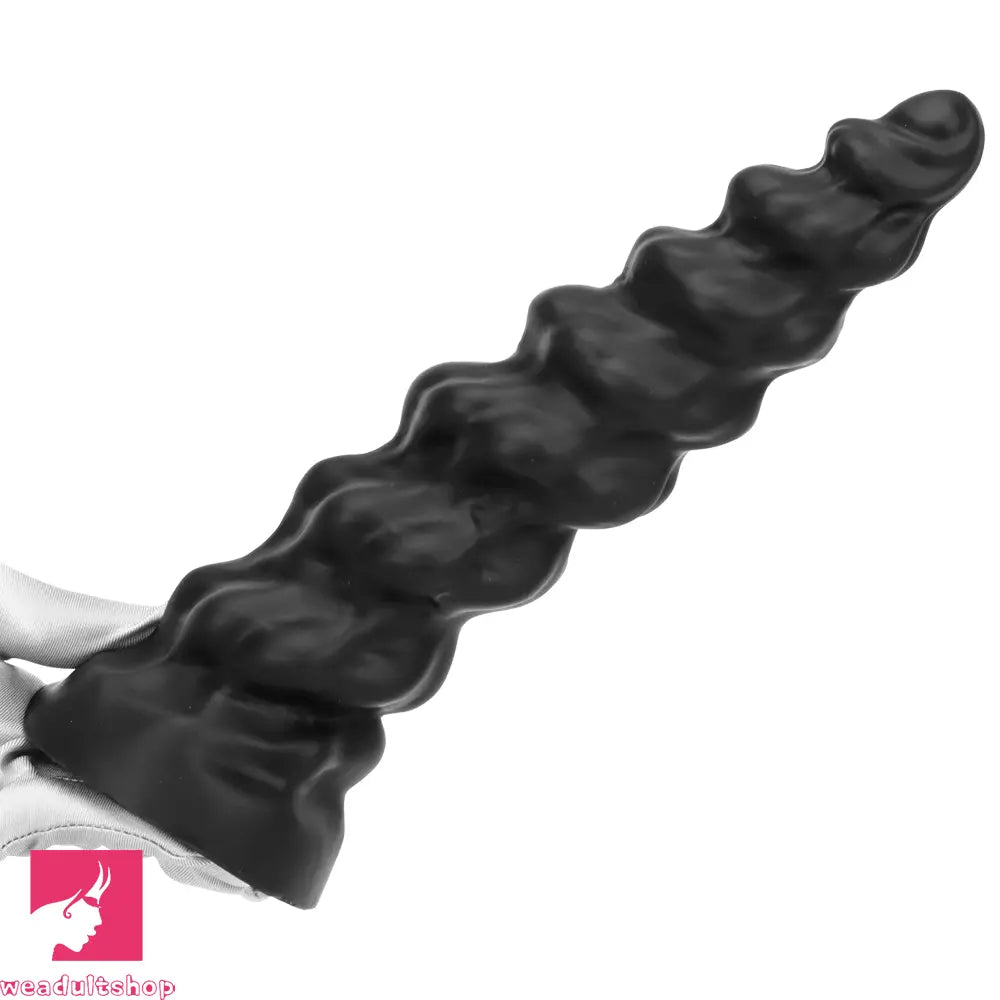7.28in 9.44in 11.61in Black Big Fantasy Odd Silicone Soft Dildo For Sex Toy