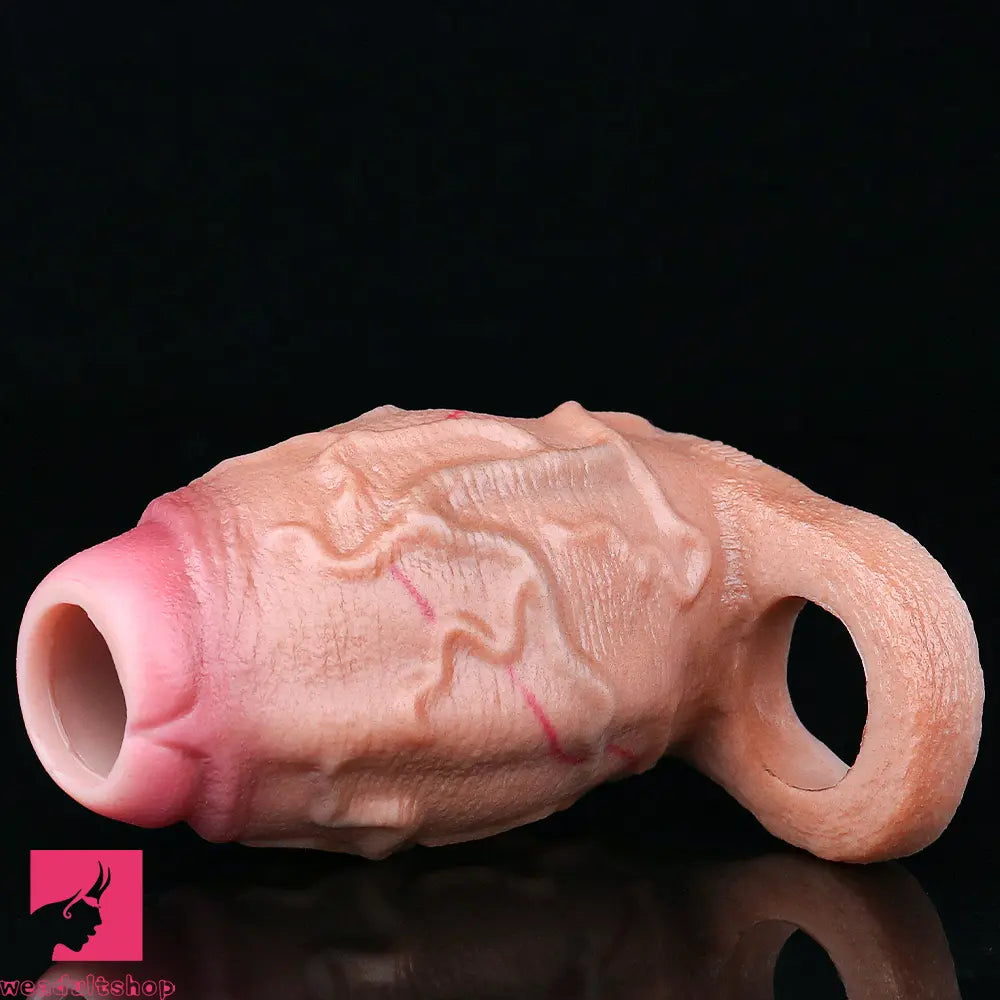 3.93in Realistic Penis Cock Dildo Small Sleeve Extender For Big Penis Toy