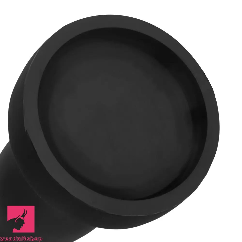 7.67in 9.25in 11.22in Black Silicone Anal Plug Dildo For Anal Masturbator