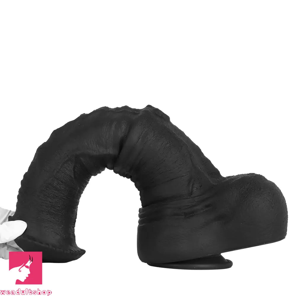 11.41in 13.18in 14.56in Big Long Black Silicone Thick Dildo Indoor Cock Toy