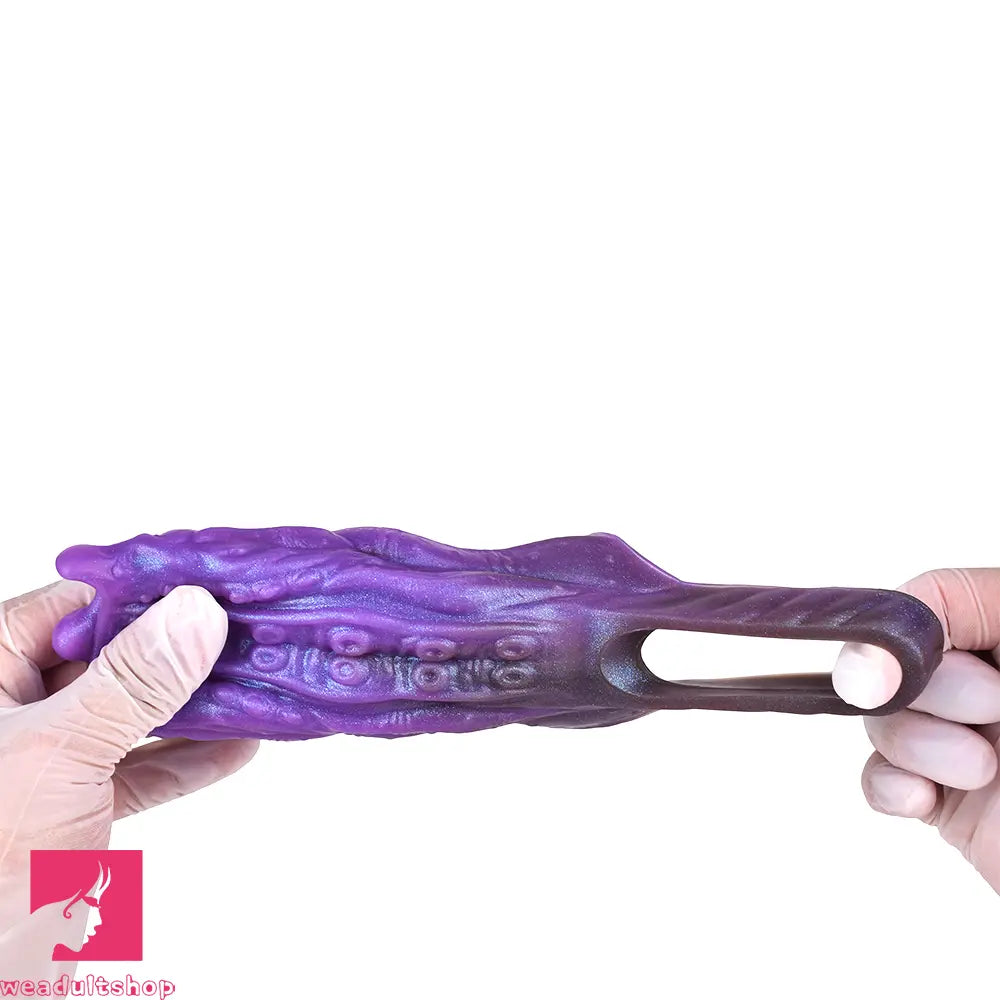 5.19in Dragon Tentacle Spiked Cock Creature Fantasy Hollow Dildo Sleeve