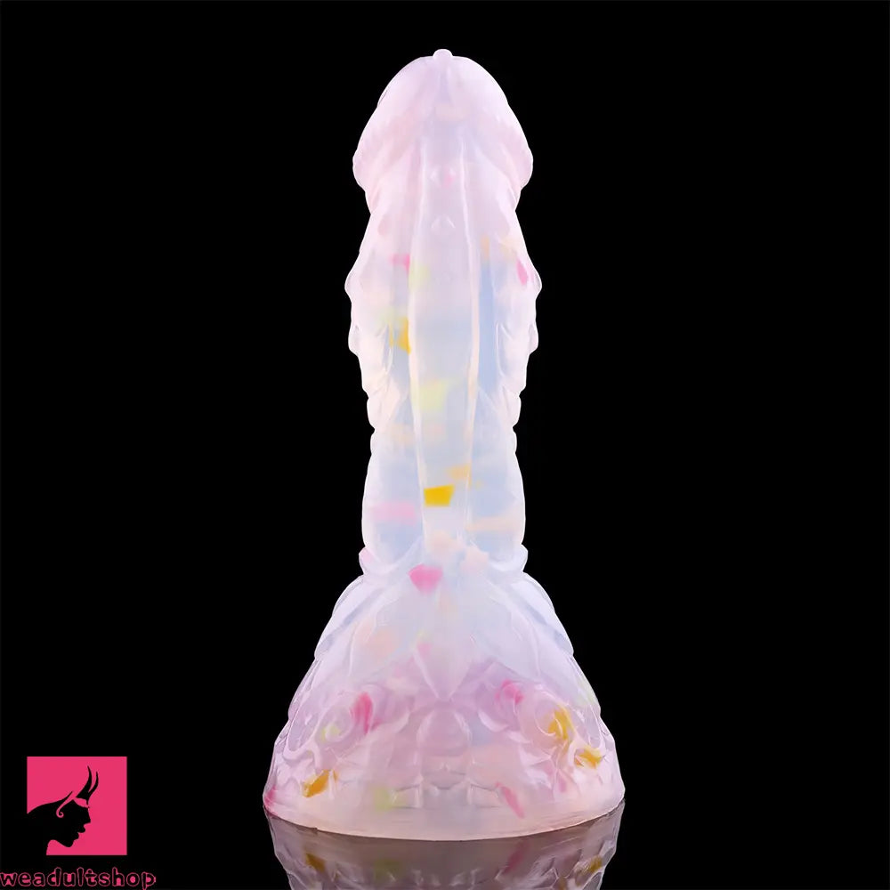 4.68in 5.9in 7.16in 8.26in Fantasy Spiked Silicone Soft Dildo With Key Chain