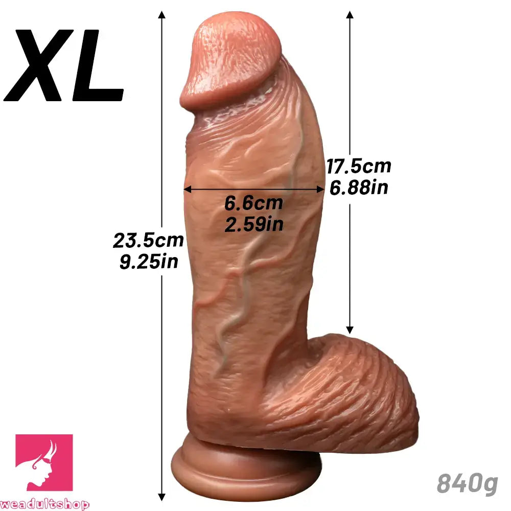 6.69in 7.48in 8.26in 9.25in Realistic Penis Strap on Thick Dildo Cock Toy