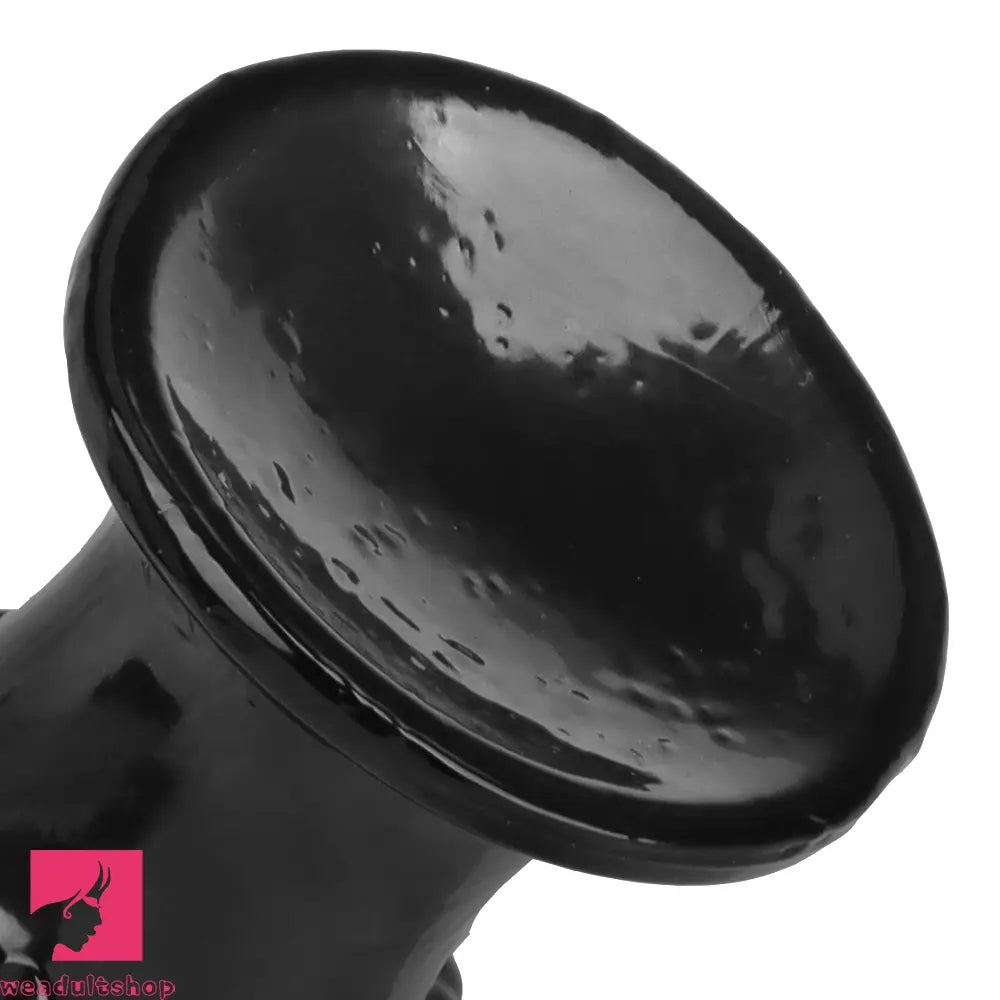 5.9in 6.7in 8.07in Black PVC Thread Granules Corn Dildo For Anal Cock