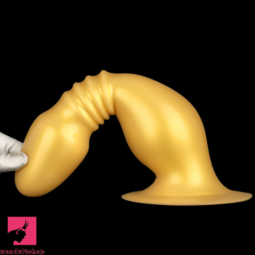 8.66in 12.2in Large Head Anal Dilation Silicone Soft Anal Plug Cock Dildo