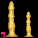 8.07in 11.22in Gold Silicone Large Anal Plug Penis Dildo Anal Exercises
