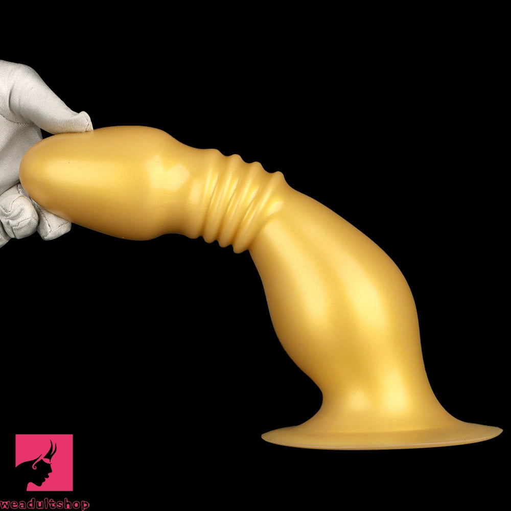 8.66in 12.2in Large Head Anal Dilation Silicone Soft Anal Plug Cock Dildo