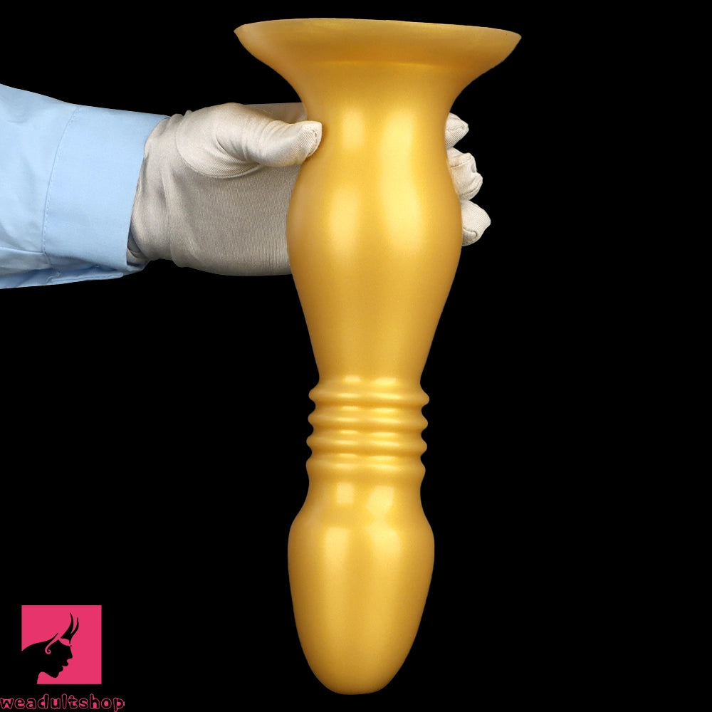 8.66in 12.2in Large Head Anal Dilation Silicone Soft Anal Plug Cock Dildo