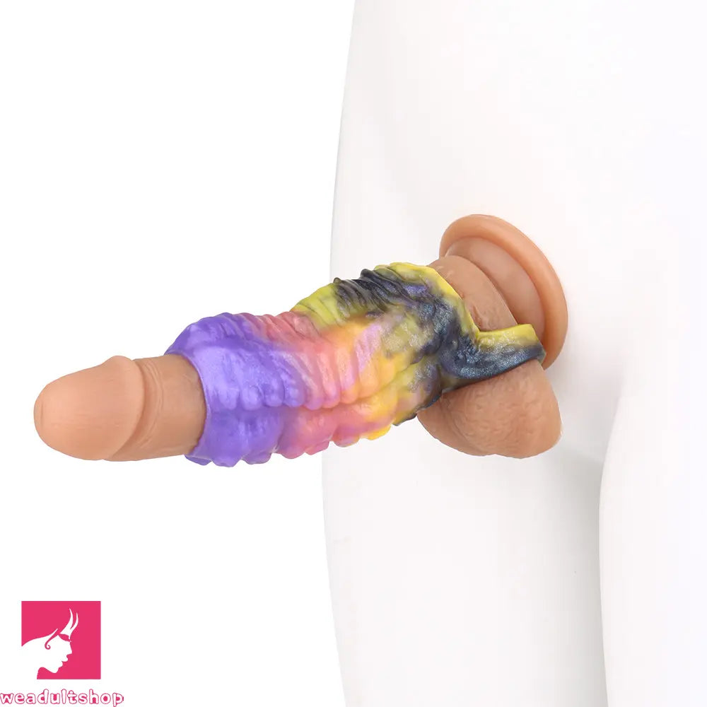 4.72in Zothos Umbrvort Tentacle Silicone Soft Dildo Sleeve Penis Extender