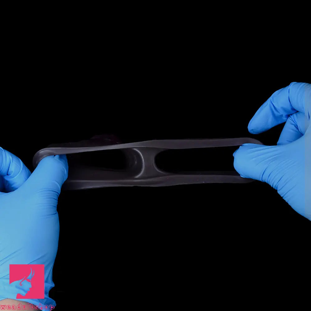 4.29in 4.96in 5.94in Soft Elastic Real Wearable Platinum Silicone Dildo Sleeve