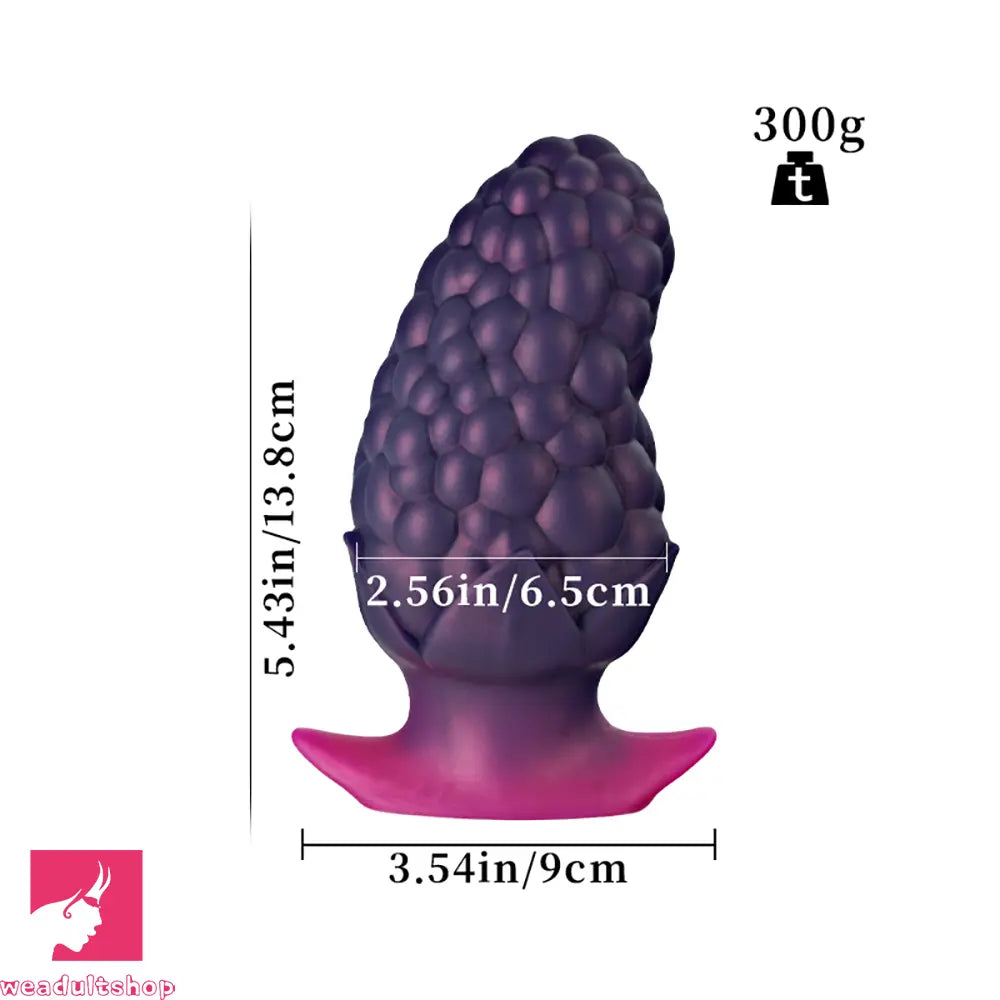 3.7in 5.43in Strawberry Design Small Silicone Soft Butt Plug Anal Dildo