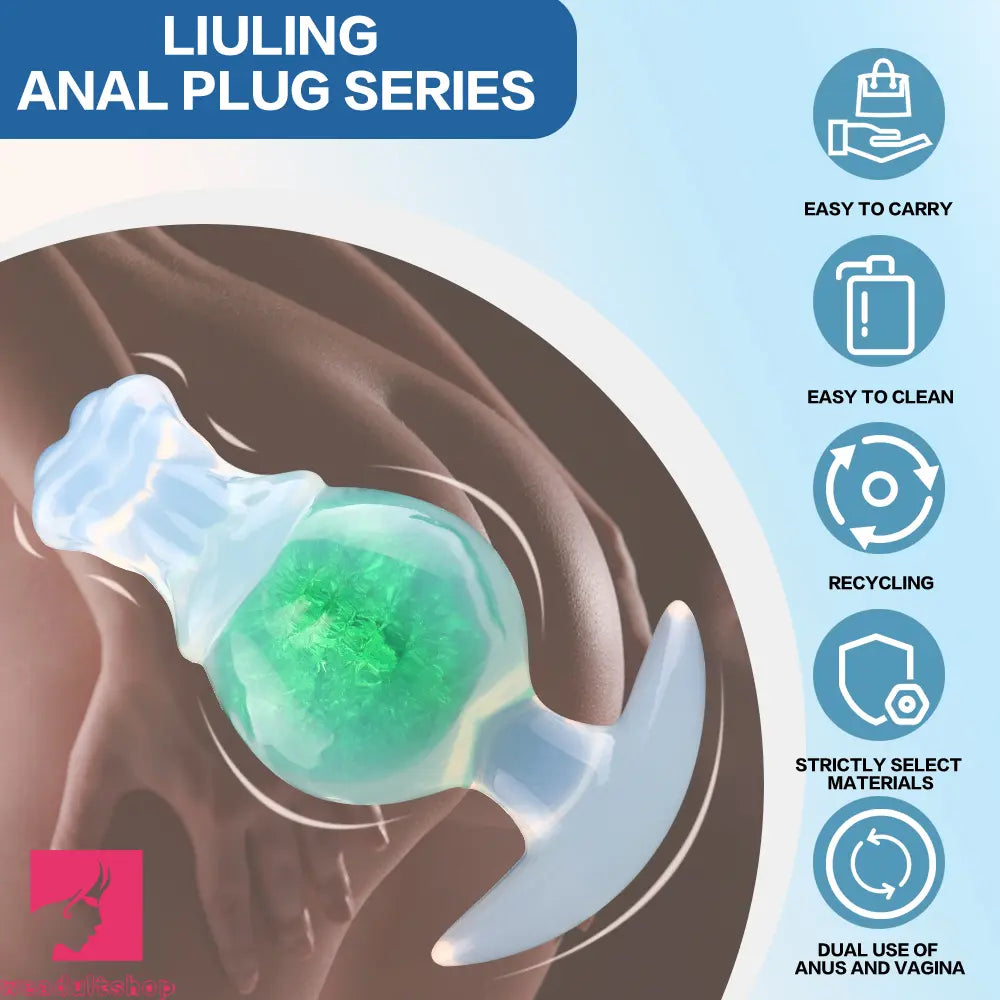 5.51in Anchor Silicone Ball Butt Plug Dildo For Masturbation Clit Expansion