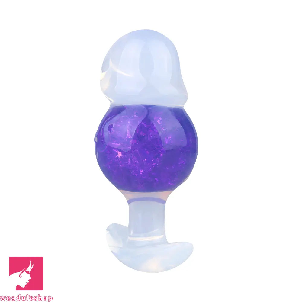 4.96in Luminous Silicone Anal Beads Dildo Anal Sex Toy For Adult Cock