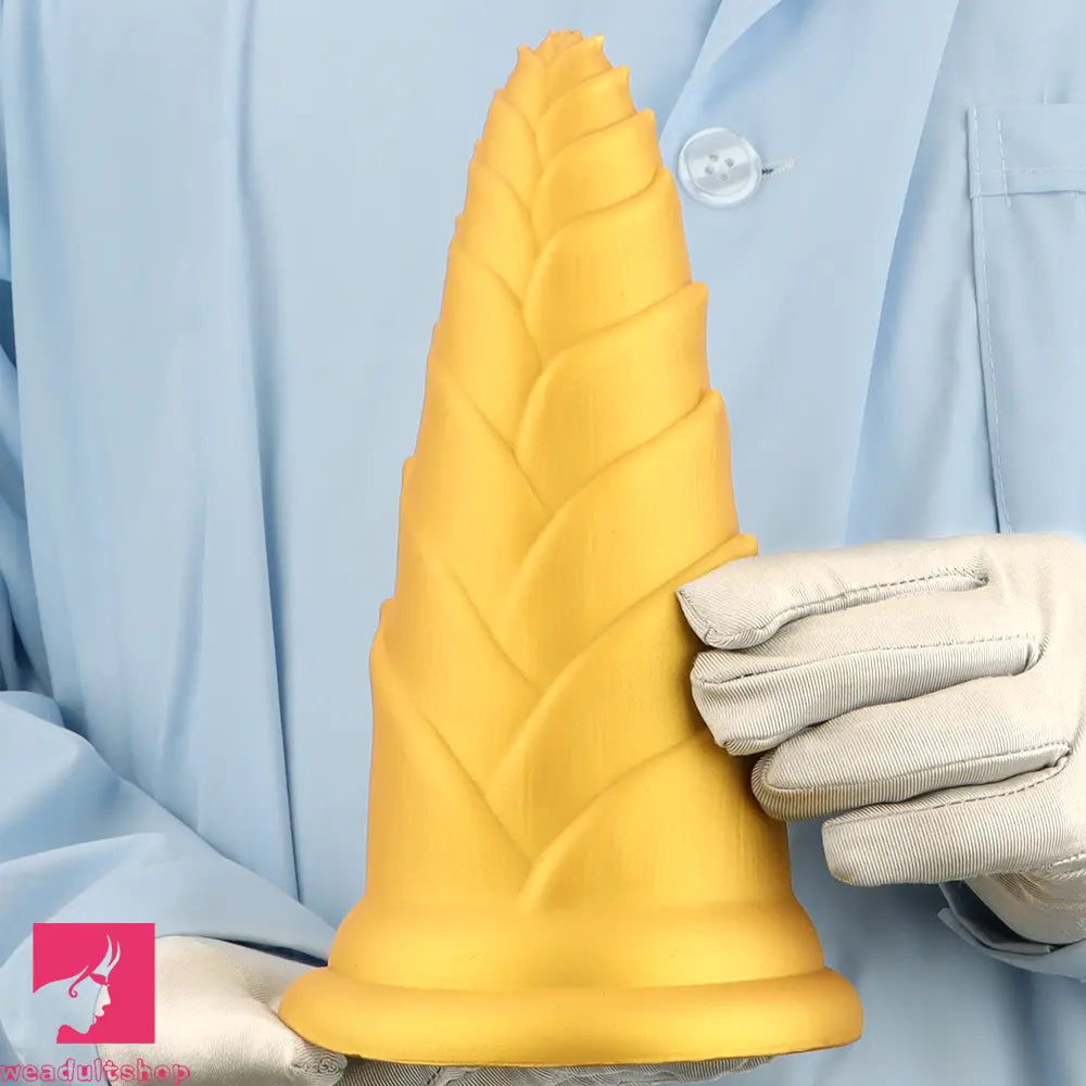 5.7in 7.08in 8.46in Bamboo Shoots Penis Anal Plug For Fisting Dildo Cock Toy