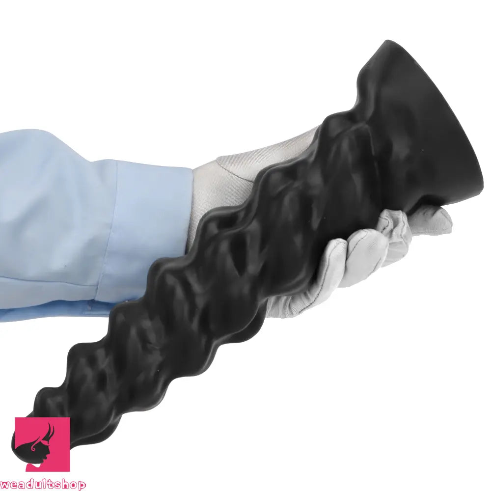 7.28in 9.44in 11.61in Black Big Fantasy Odd Silicone Soft Dildo For Sex Toy