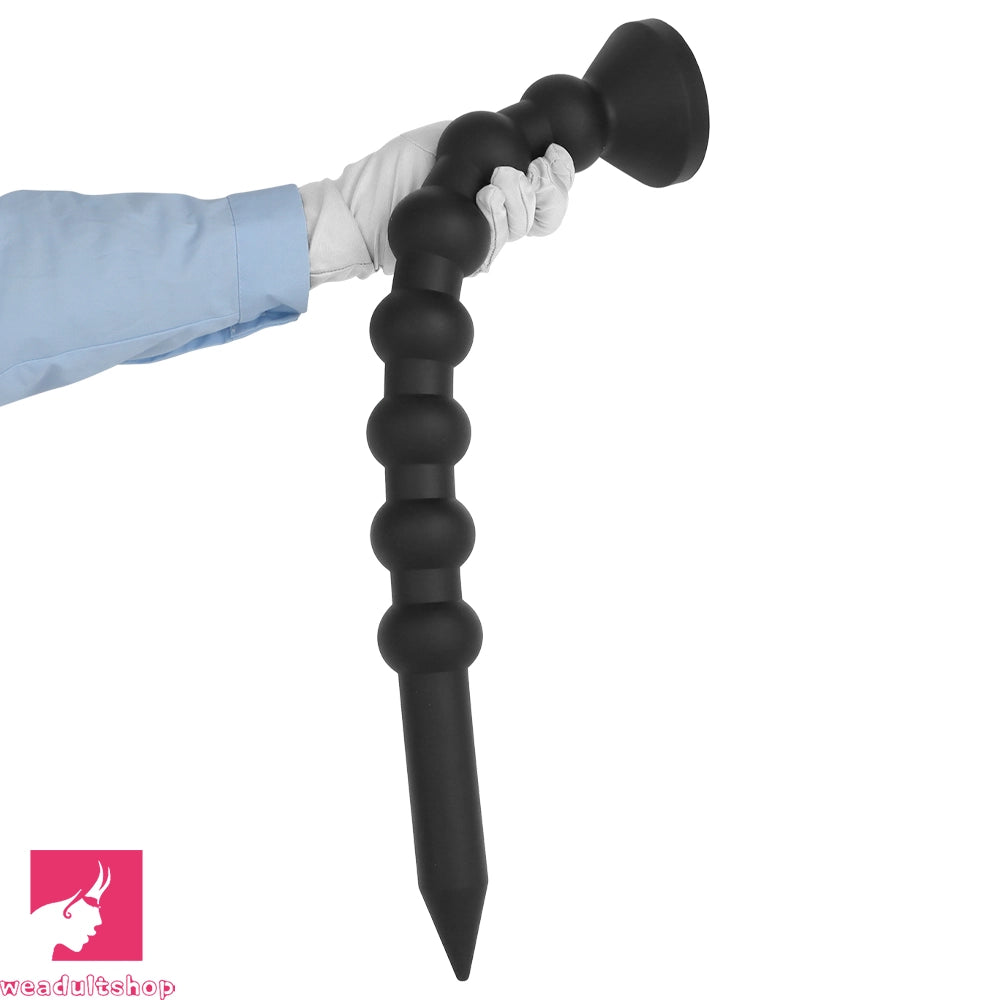 23.62in Soft Seven Beads Expansion Long Deep Huge Anal Plug Cock Dildo