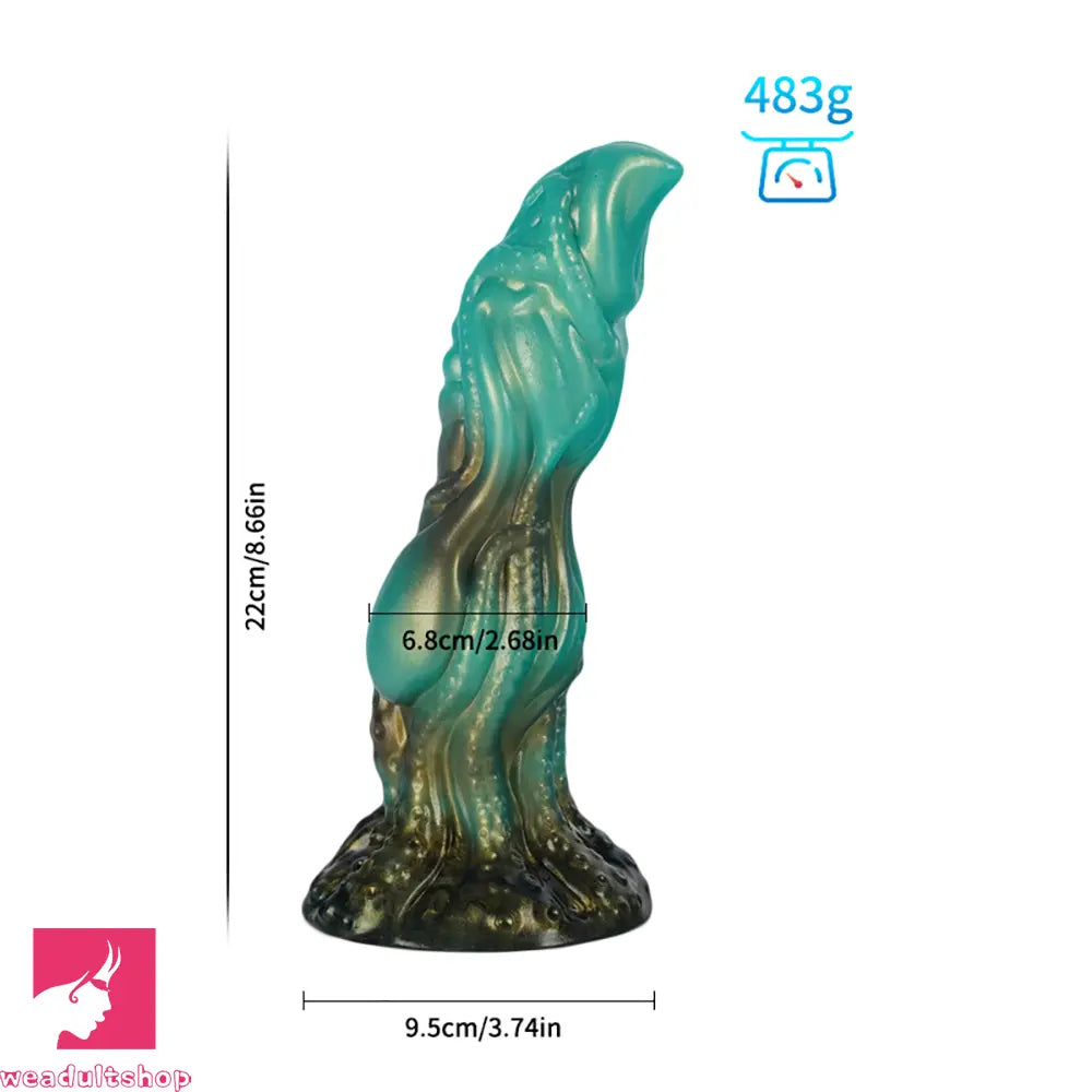 Realistic Monster Dog Animal Fantasy Knot Penis Soft Dildo Male Cock Toy