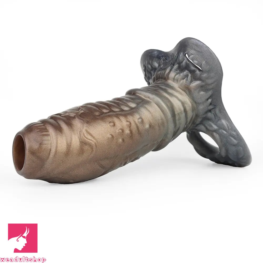 6.77in Tentacle Spiked Silicone Strap on Dildo Sleeve For Male Couples
