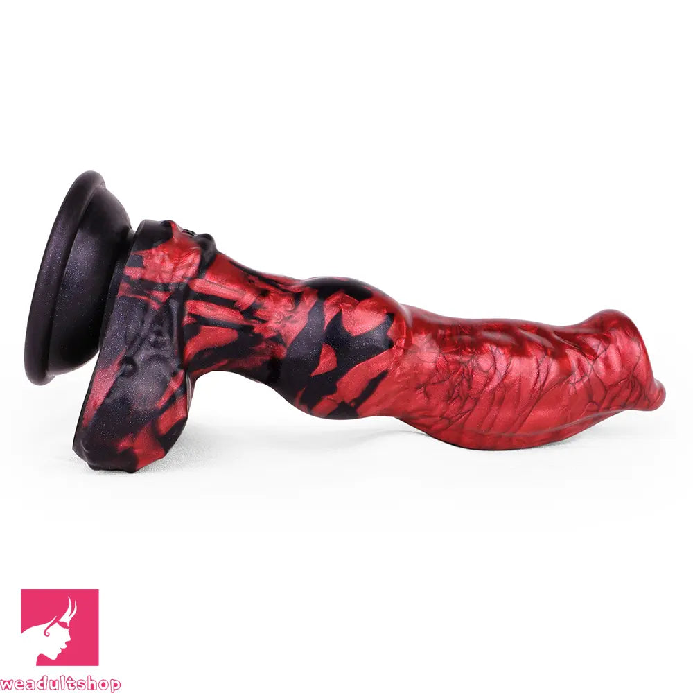 8.27in Knotted Dog Big Cock Dildo with Powerful Suction Cup Penis Toy