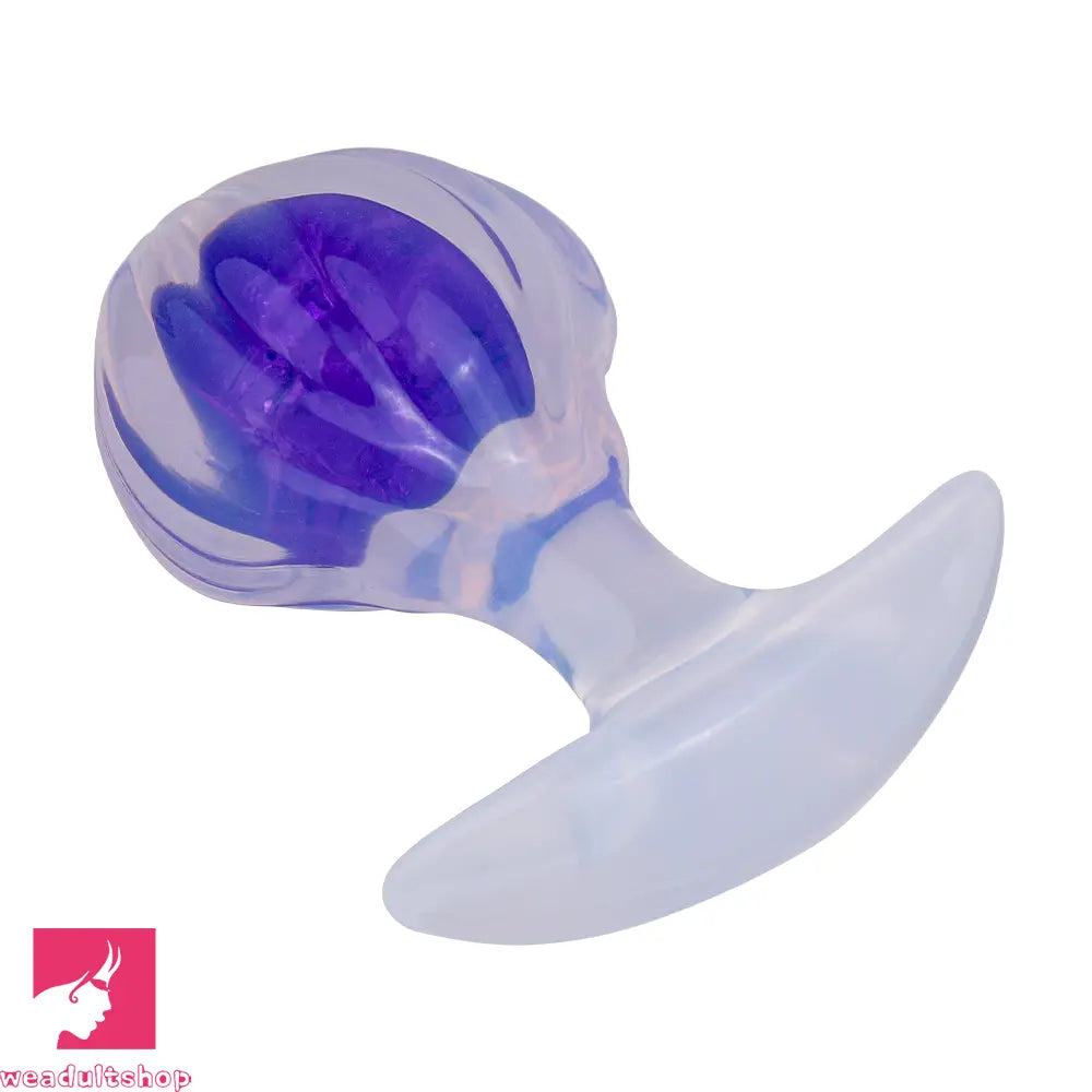 3.27in 3.86in Silicone Butt Plug Dildo Vaginal Massager & Anal Stimulator