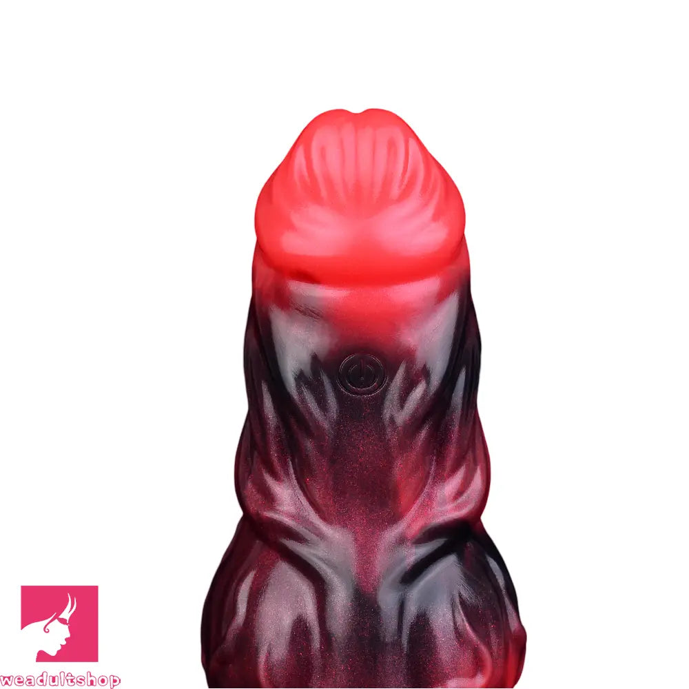 5.91in Silicone Dog Cock Sleeve Knot Dildo Vibrating Dildo With Cock Ring