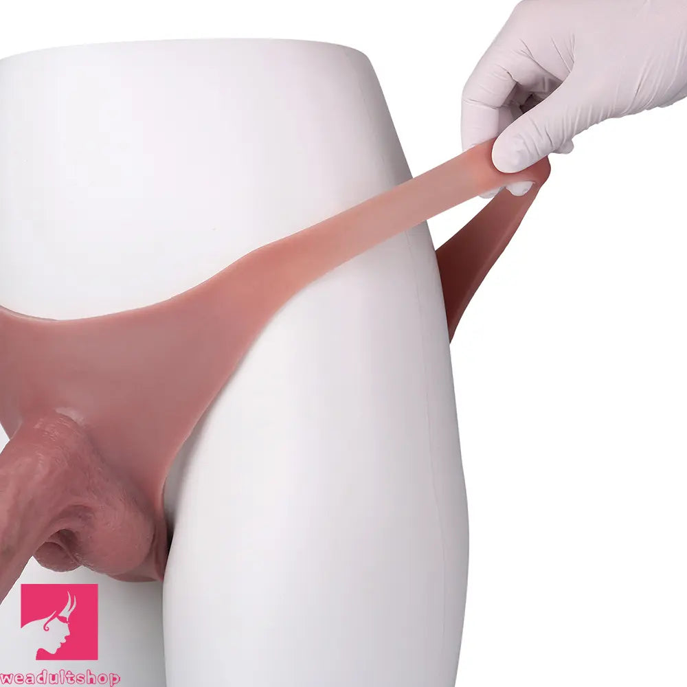 8.07in Silicone Big Strapon Hollow Dildo With Glans Penis For Big Sex Toy