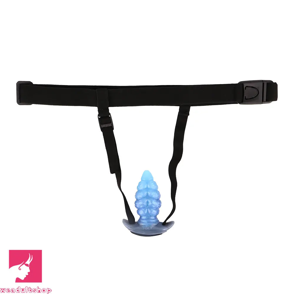 2.91in-9.05in Octopus Vibrating Anchor Dildo Anal Plug Wearable Mouth Gag