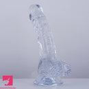 7.5in Curved PVC Female Masturbator Suction Cup Dildo Clitoral Stimulator