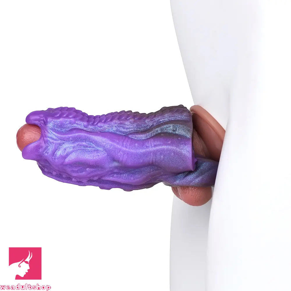 5.19in Dragon Tentacle Spiked Cock Creature Fantasy Hollow Dildo Sleeve
