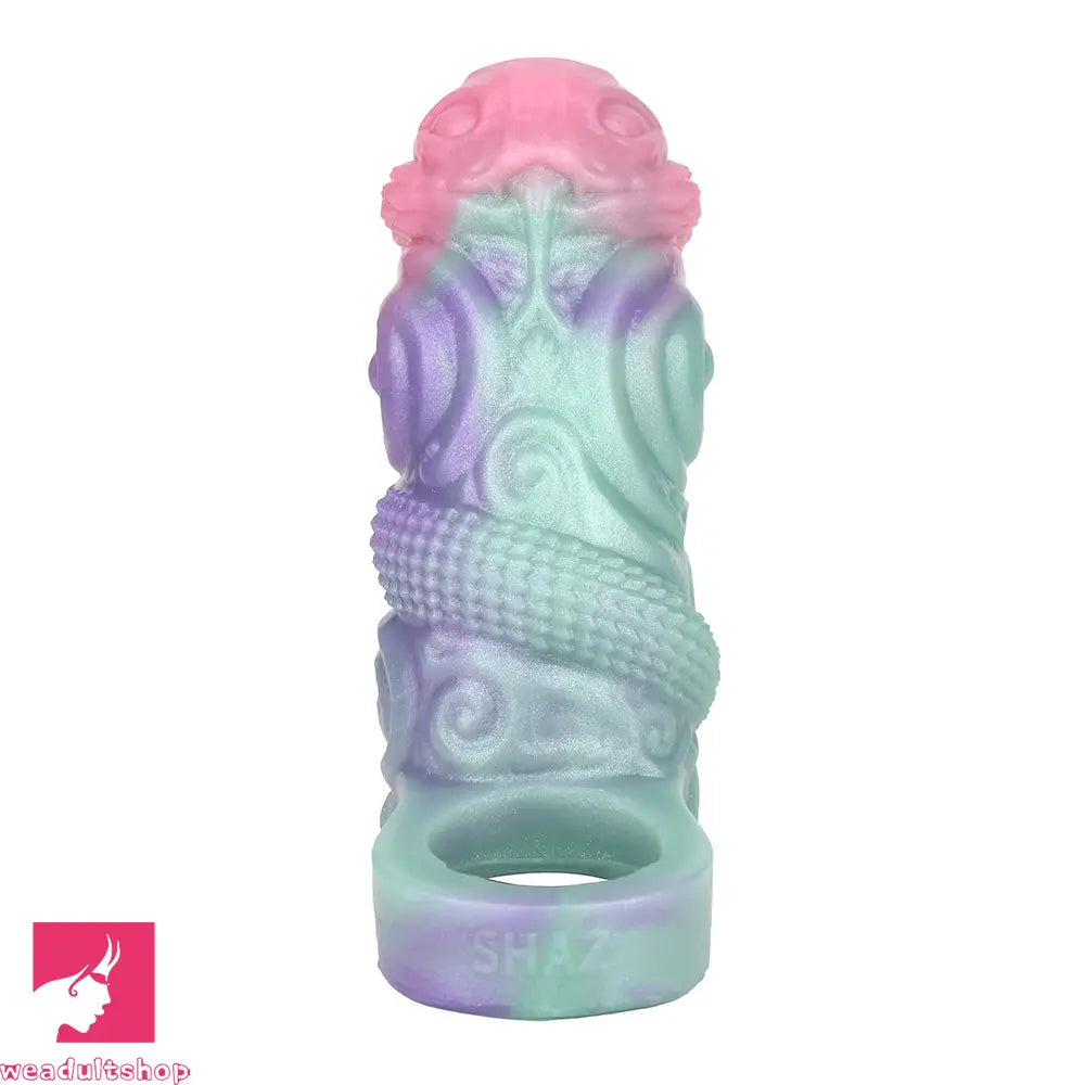 5in Wyrm Bloom SHAZ-3017 Fantasy Hollow Dildo Sleeve Cock Extension