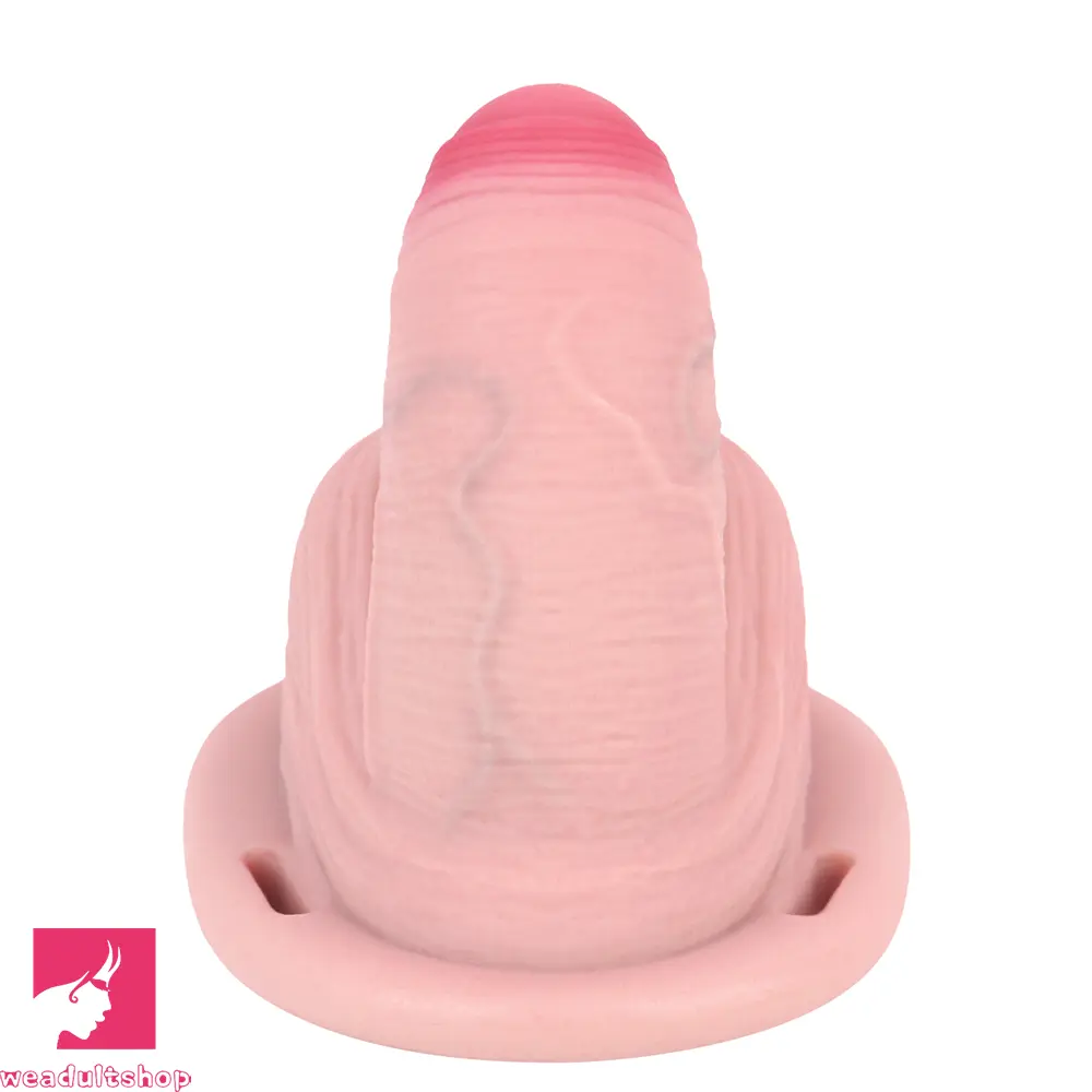 4.57in Real Hollow Chastity Cage Dildo For Women Men Gay Cock Dildo