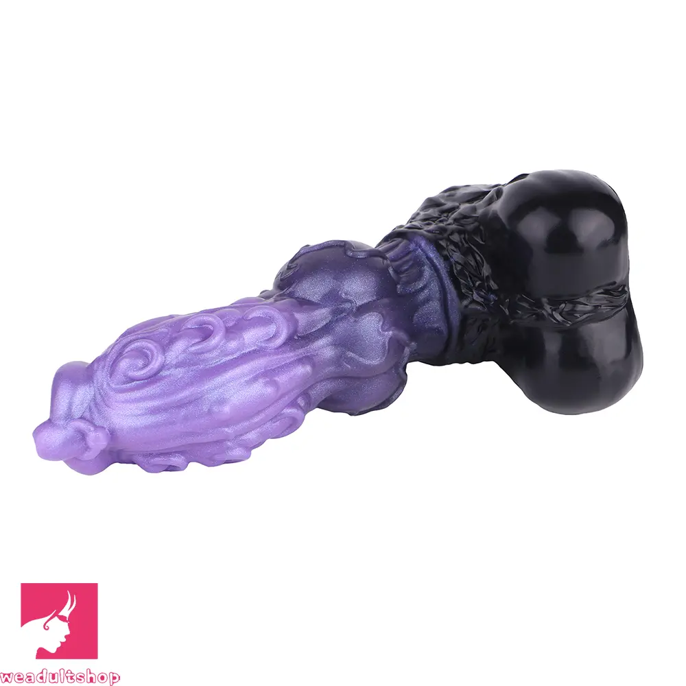 9.05in Tentacle Knot Silicone Dual Density Monster Dildo Anal Stimulator