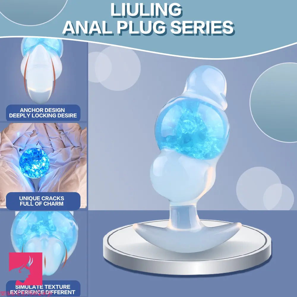 5.75in Anchor Silicone Ball Butt Plug Dildo For Masturbation Anal Expansion