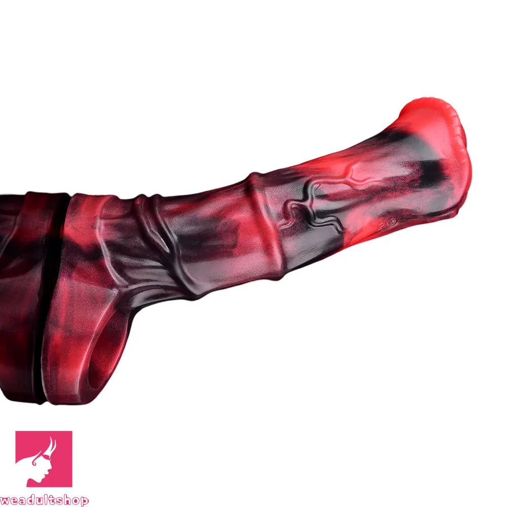 5.58in 7.17in Silicone Horse Dildo Sleeve Vibrating Hollow Waterproof Dildo