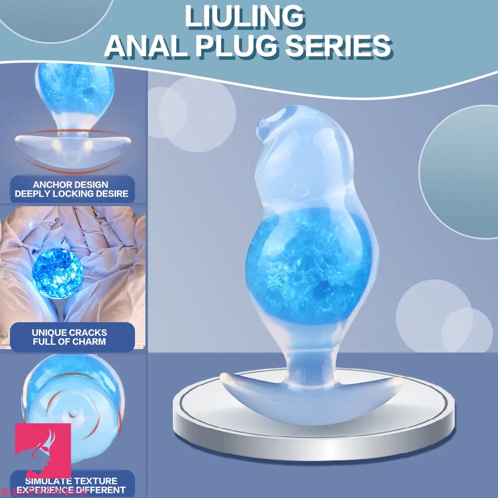 5.12in Anchor Silicone Ball Butt Plug Dildo For Anal Masturbation Expansion