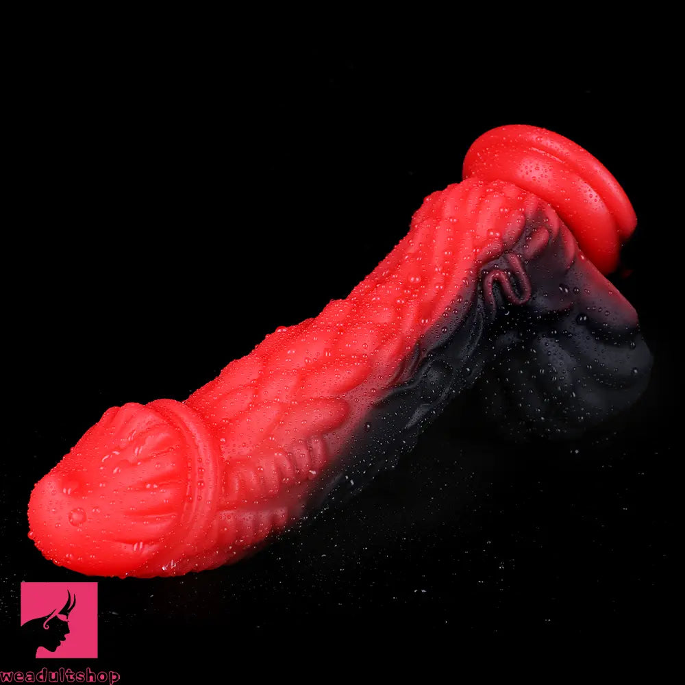 8.66in Dragon Monster Liquid Silicone Soft Big Dildo For Cock Pleasure